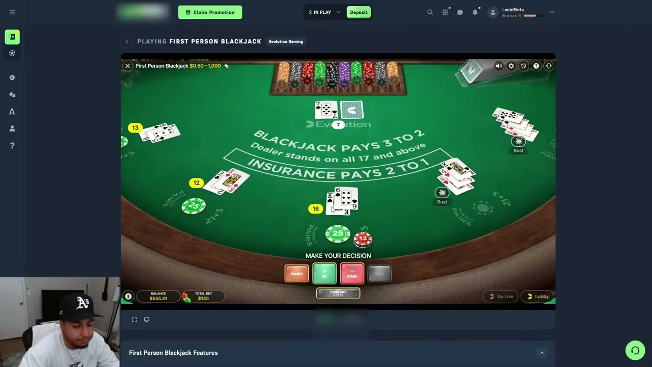 First Person Blackjack