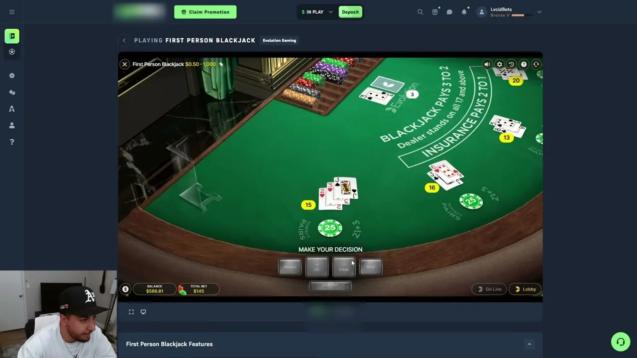 First Person Blackjack