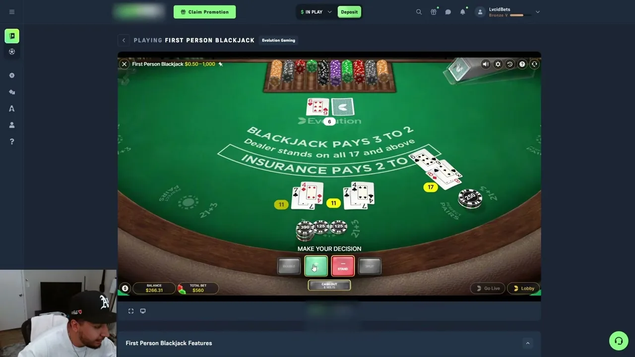 First Person Blackjack