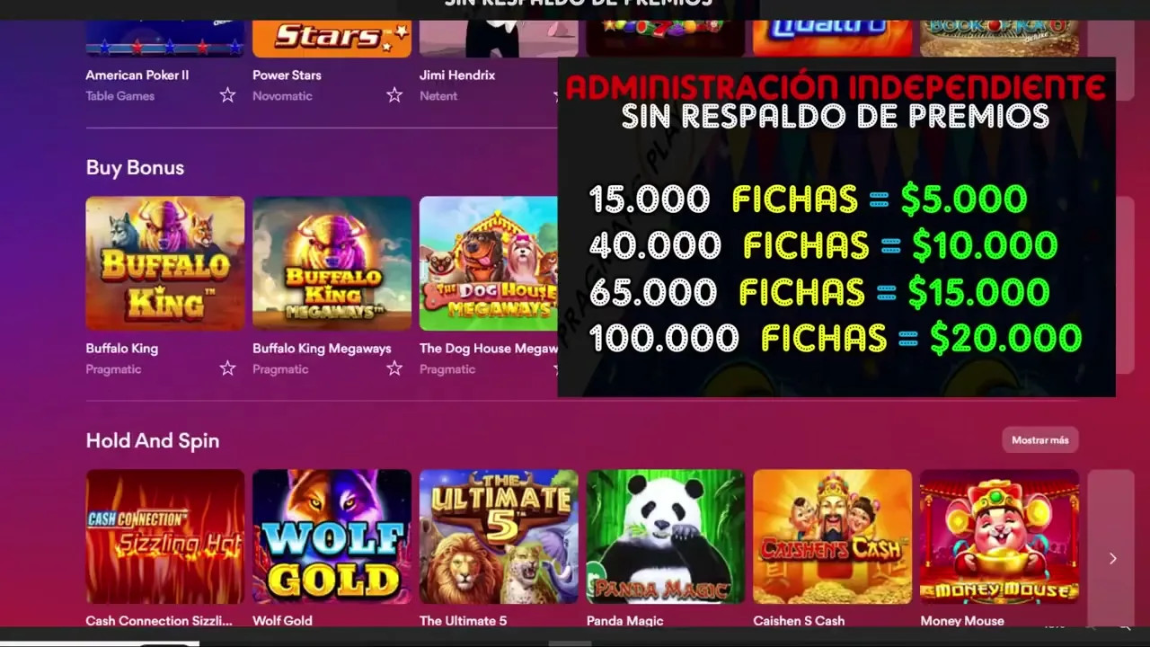 proveedores de juegos